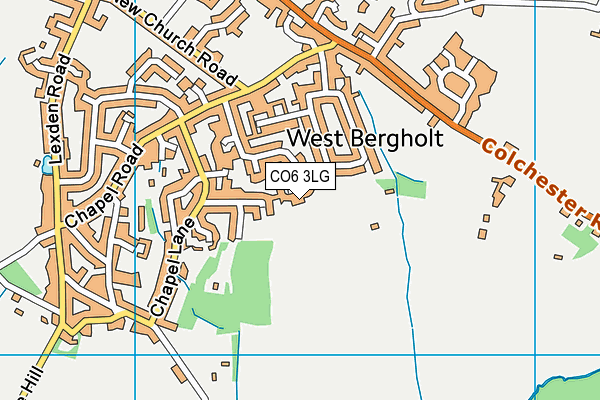 CO6 3LG map - OS VectorMap District (Ordnance Survey)