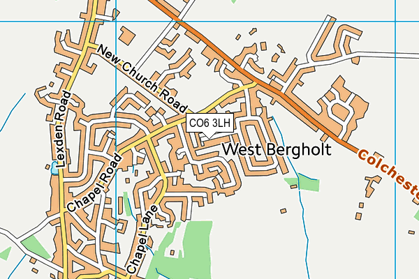CO6 3LH map - OS VectorMap District (Ordnance Survey)