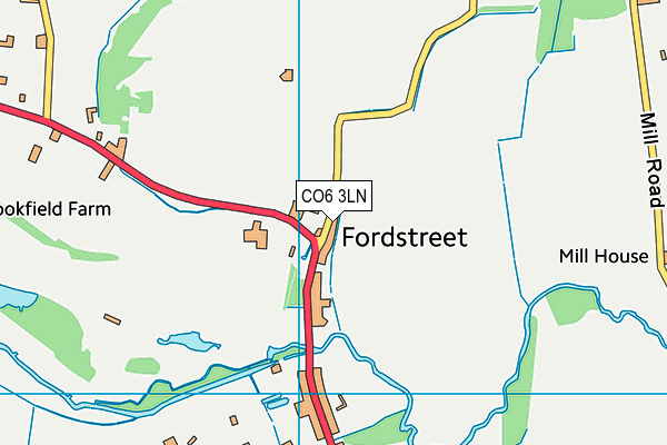 CO6 3LN map - OS VectorMap District (Ordnance Survey)