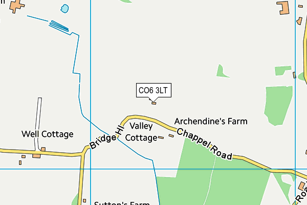 CO6 3LT map - OS VectorMap District (Ordnance Survey)