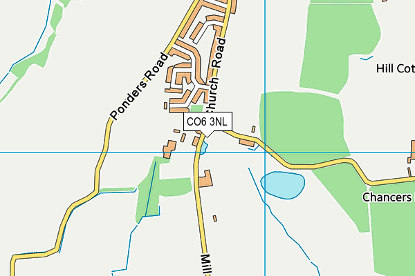 CO6 3NL map - OS VectorMap District (Ordnance Survey)