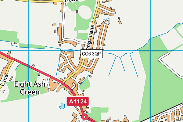 CO6 3QP map - OS VectorMap District (Ordnance Survey)