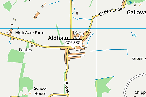 CO6 3RG map - OS VectorMap District (Ordnance Survey)