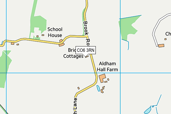 CO6 3RN map - OS VectorMap District (Ordnance Survey)