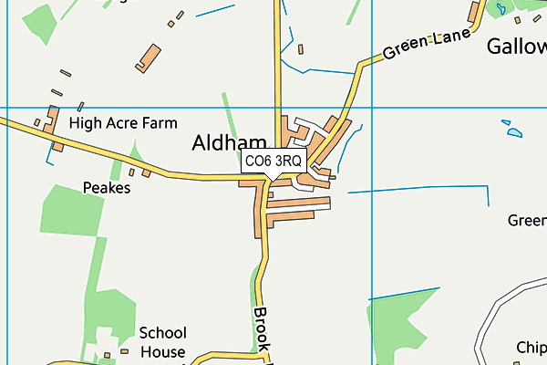 CO6 3RQ map - OS VectorMap District (Ordnance Survey)