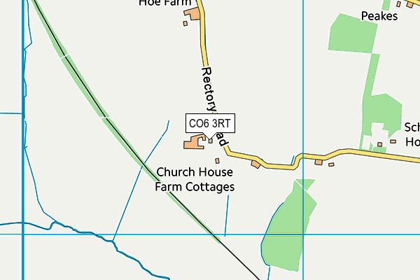 CO6 3RT map - OS VectorMap District (Ordnance Survey)