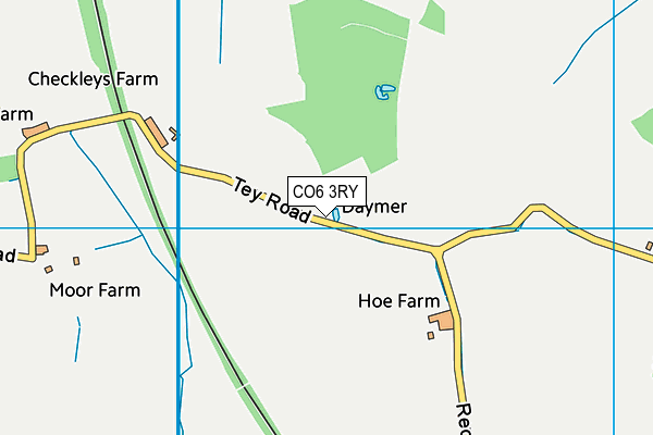 CO6 3RY map - OS VectorMap District (Ordnance Survey)