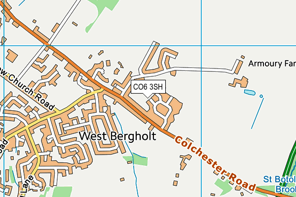 CO6 3SH map - OS VectorMap District (Ordnance Survey)