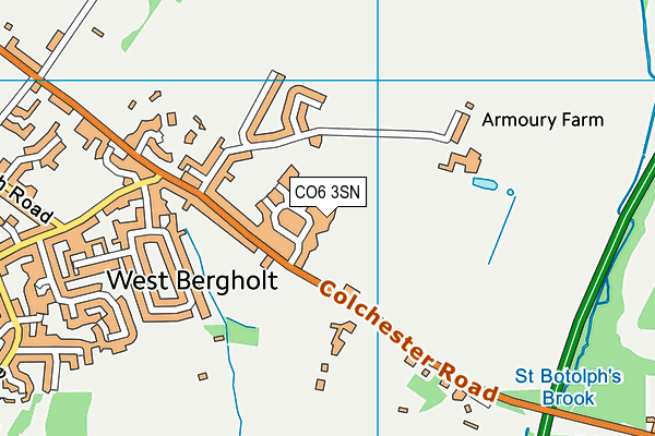 CO6 3SN map - OS VectorMap District (Ordnance Survey)