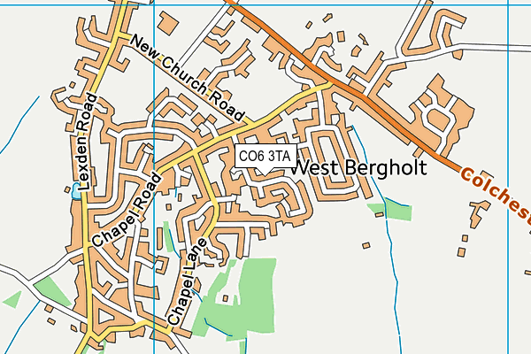 CO6 3TA map - OS VectorMap District (Ordnance Survey)