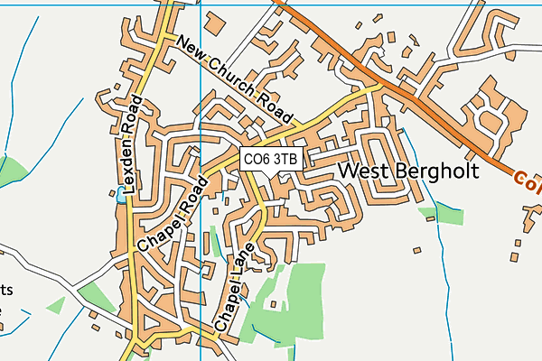 CO6 3TB map - OS VectorMap District (Ordnance Survey)