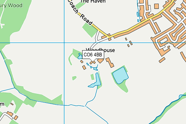 CO6 4BB map - OS VectorMap District (Ordnance Survey)