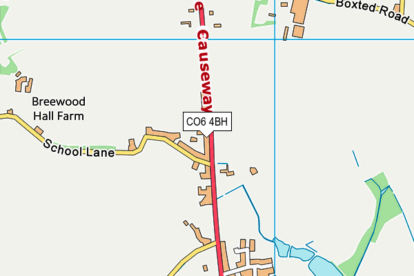 CO6 4BH map - OS VectorMap District (Ordnance Survey)