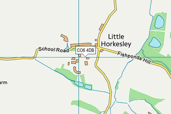 CO6 4DB map - OS VectorMap District (Ordnance Survey)