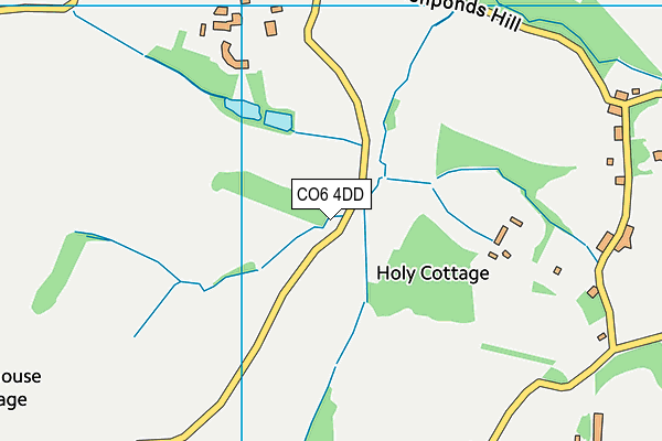 CO6 4DD map - OS VectorMap District (Ordnance Survey)