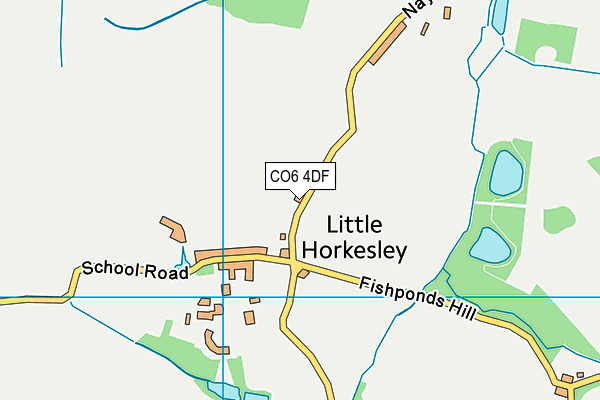 CO6 4DF map - OS VectorMap District (Ordnance Survey)