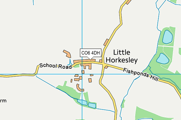 CO6 4DH map - OS VectorMap District (Ordnance Survey)