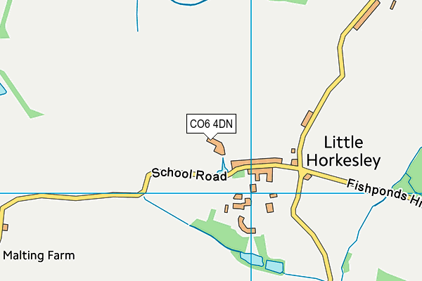 CO6 4DN map - OS VectorMap District (Ordnance Survey)