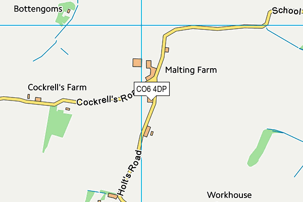 CO6 4DP map - OS VectorMap District (Ordnance Survey)