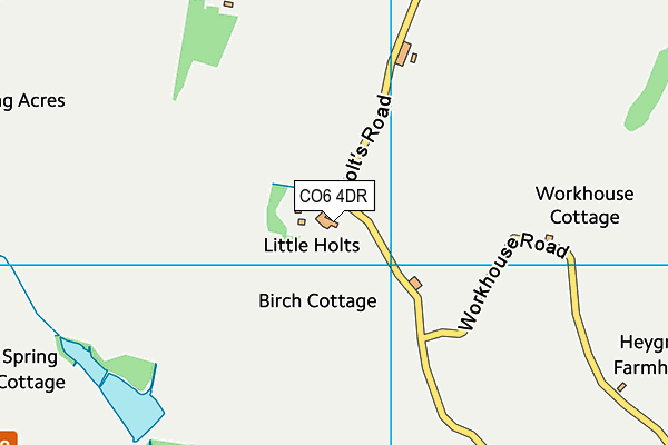 CO6 4DR map - OS VectorMap District (Ordnance Survey)