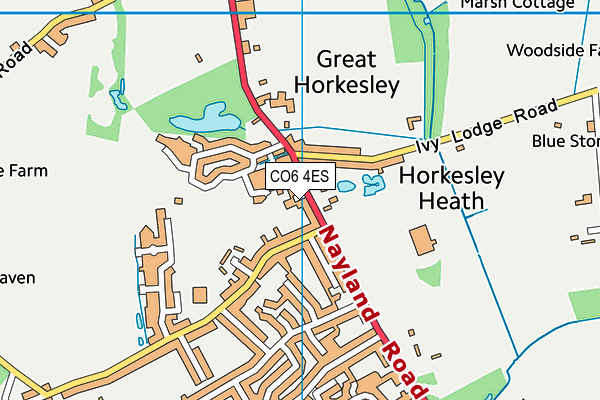 CO6 4ES map - OS VectorMap District (Ordnance Survey)