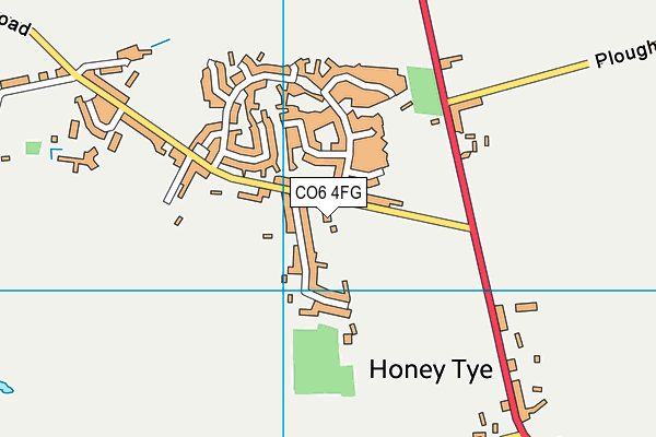 CO6 4FG map - OS VectorMap District (Ordnance Survey)