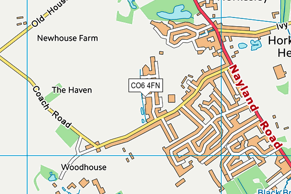 CO6 4FN map - OS VectorMap District (Ordnance Survey)