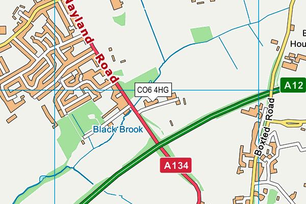 CO6 4HG map - OS VectorMap District (Ordnance Survey)