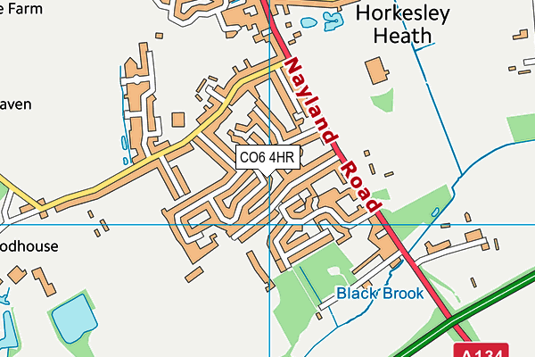 CO6 4HR map - OS VectorMap District (Ordnance Survey)