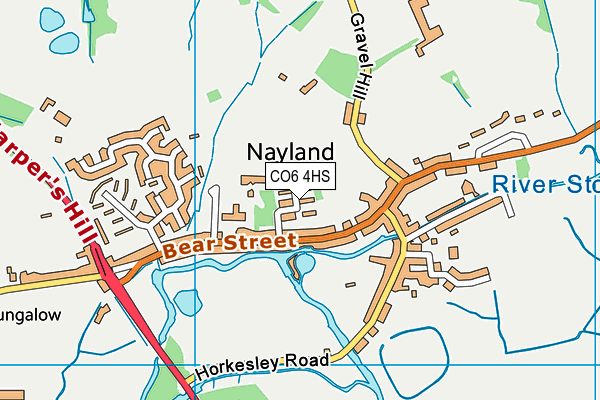 CO6 4HS map - OS VectorMap District (Ordnance Survey)