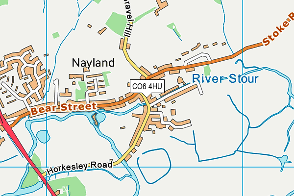 CO6 4HU map - OS VectorMap District (Ordnance Survey)