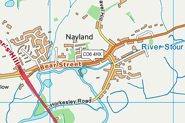 CO6 4HX map - OS VectorMap District (Ordnance Survey)