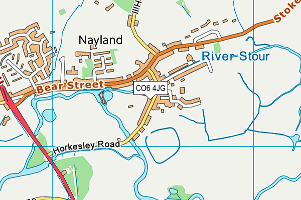 CO6 4JG map - OS VectorMap District (Ordnance Survey)