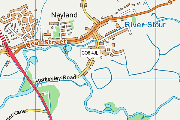 CO6 4JL map - OS VectorMap District (Ordnance Survey)