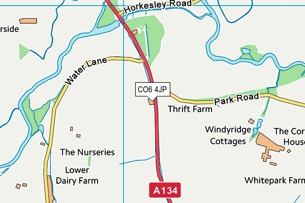 CO6 4JP map - OS VectorMap District (Ordnance Survey)