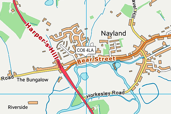 CO6 4LA map - OS VectorMap District (Ordnance Survey)