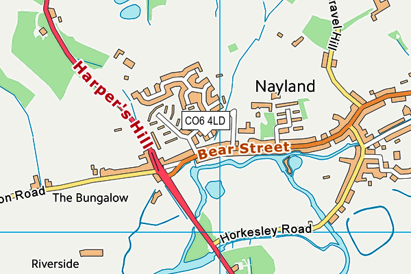 CO6 4LD map - OS VectorMap District (Ordnance Survey)