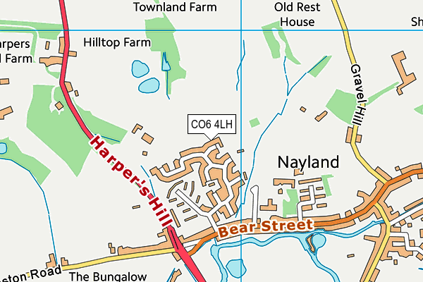 CO6 4LH map - OS VectorMap District (Ordnance Survey)