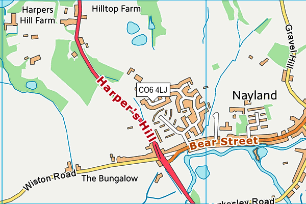 CO6 4LJ map - OS VectorMap District (Ordnance Survey)