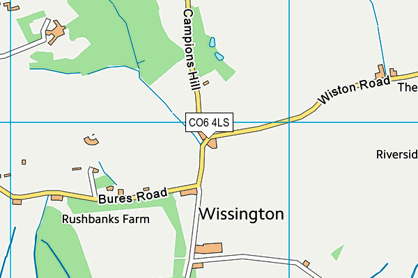 CO6 4LS map - OS VectorMap District (Ordnance Survey)