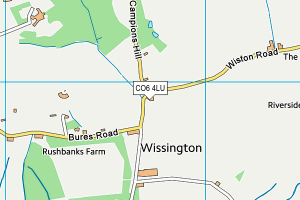 CO6 4LU map - OS VectorMap District (Ordnance Survey)