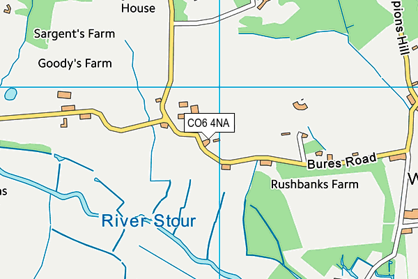 CO6 4NA map - OS VectorMap District (Ordnance Survey)