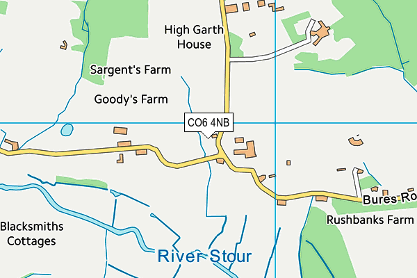 CO6 4NB map - OS VectorMap District (Ordnance Survey)