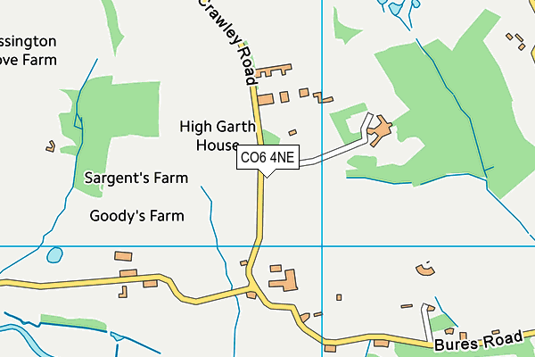 CO6 4NE map - OS VectorMap District (Ordnance Survey)