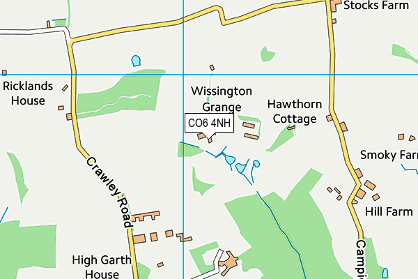 CO6 4NH map - OS VectorMap District (Ordnance Survey)