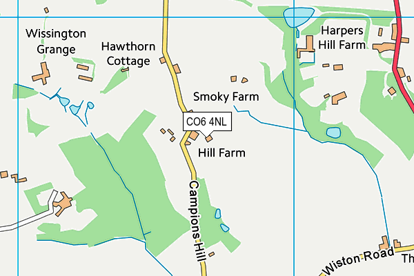 CO6 4NL map - OS VectorMap District (Ordnance Survey)