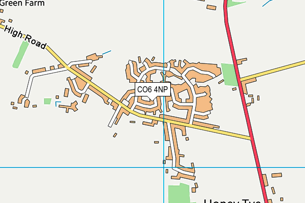 CO6 4NP map - OS VectorMap District (Ordnance Survey)