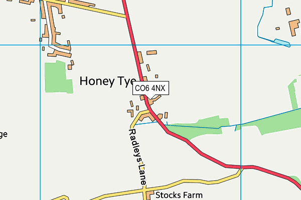 CO6 4NX map - OS VectorMap District (Ordnance Survey)