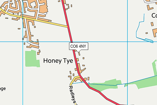 CO6 4NY map - OS VectorMap District (Ordnance Survey)