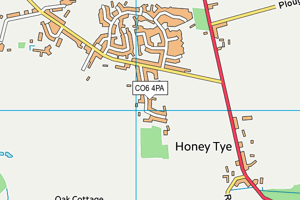 CO6 4PA map - OS VectorMap District (Ordnance Survey)